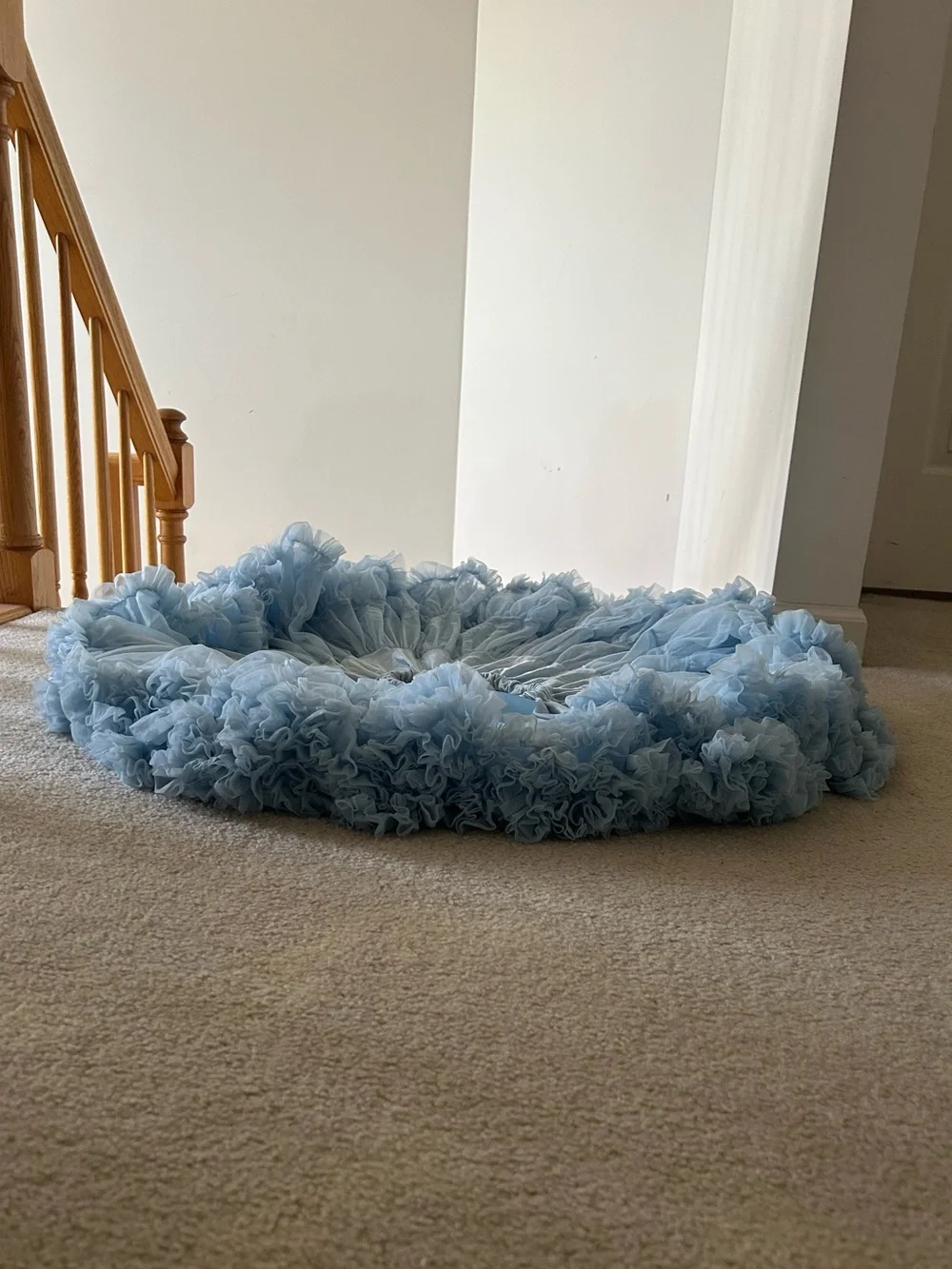 Angel’s Face tutu frozen blue sky size large 8-10 years pale blue pastel fluffy